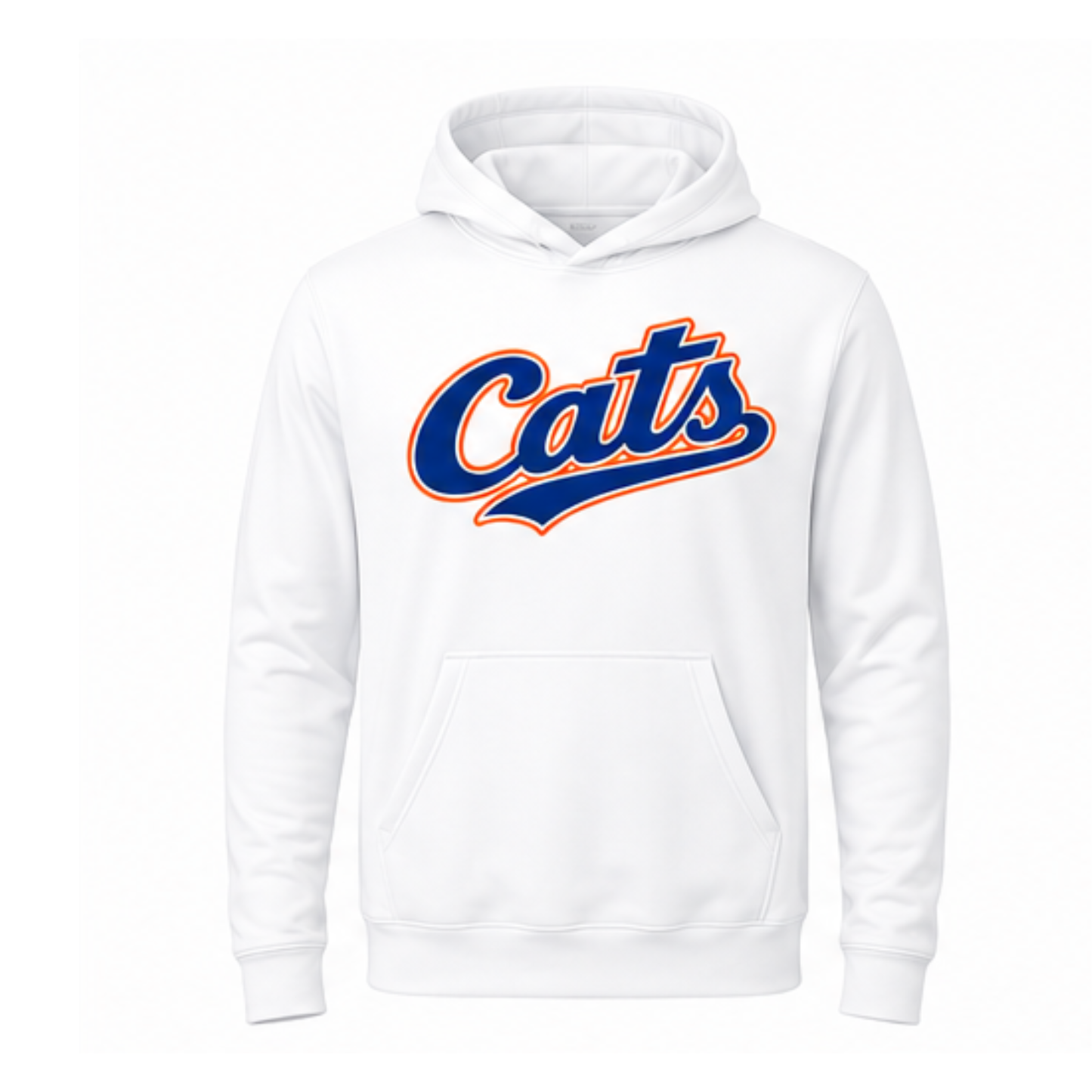 Cats traditional hoodie white