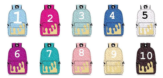 Ice Cream Drip Bookbag