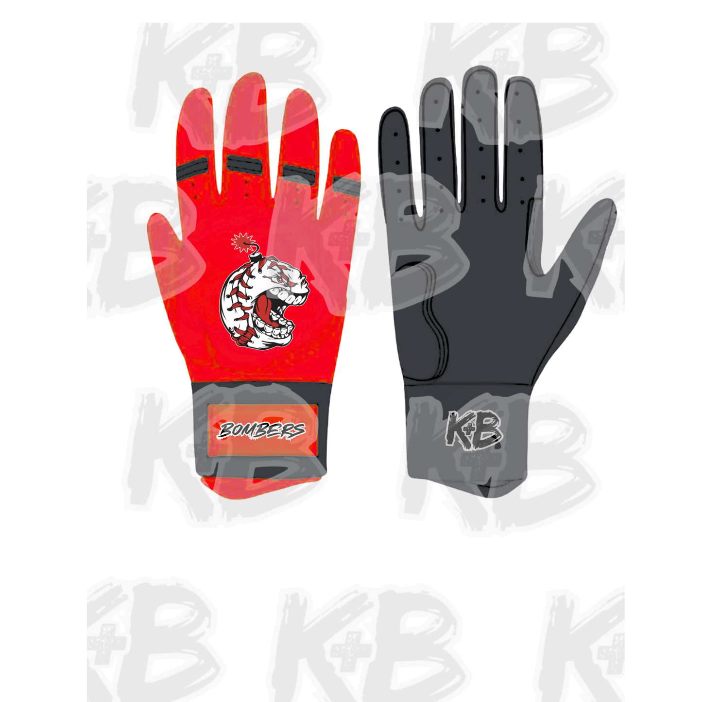 OB custom batting gloves