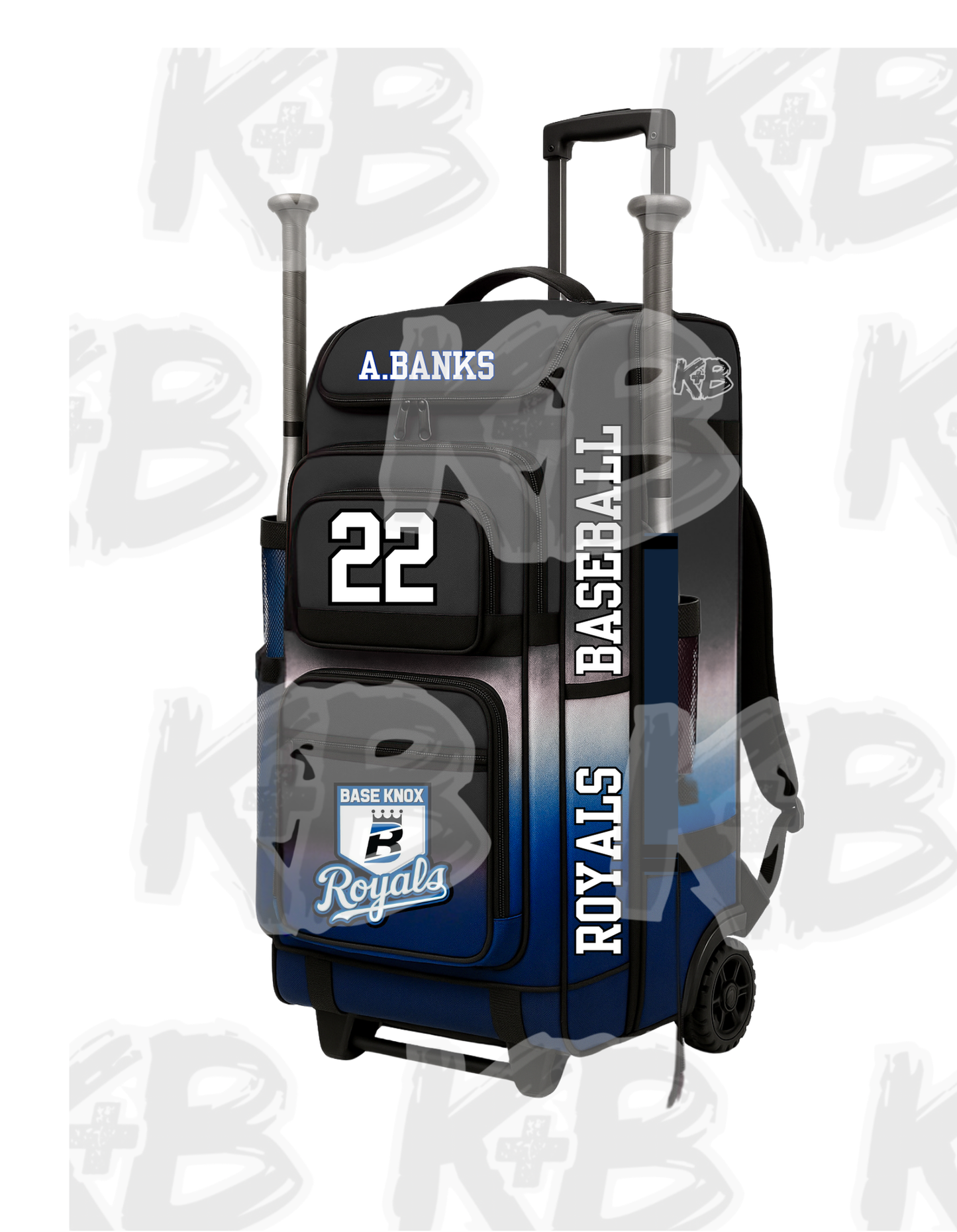 BKR bat bag with trolley