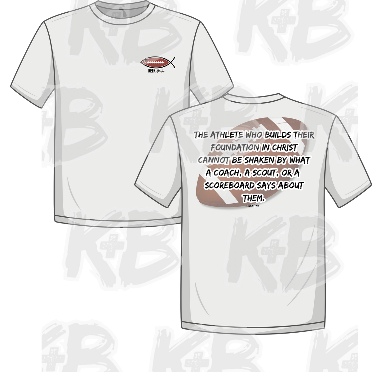 KB foundation in Christ football shirt