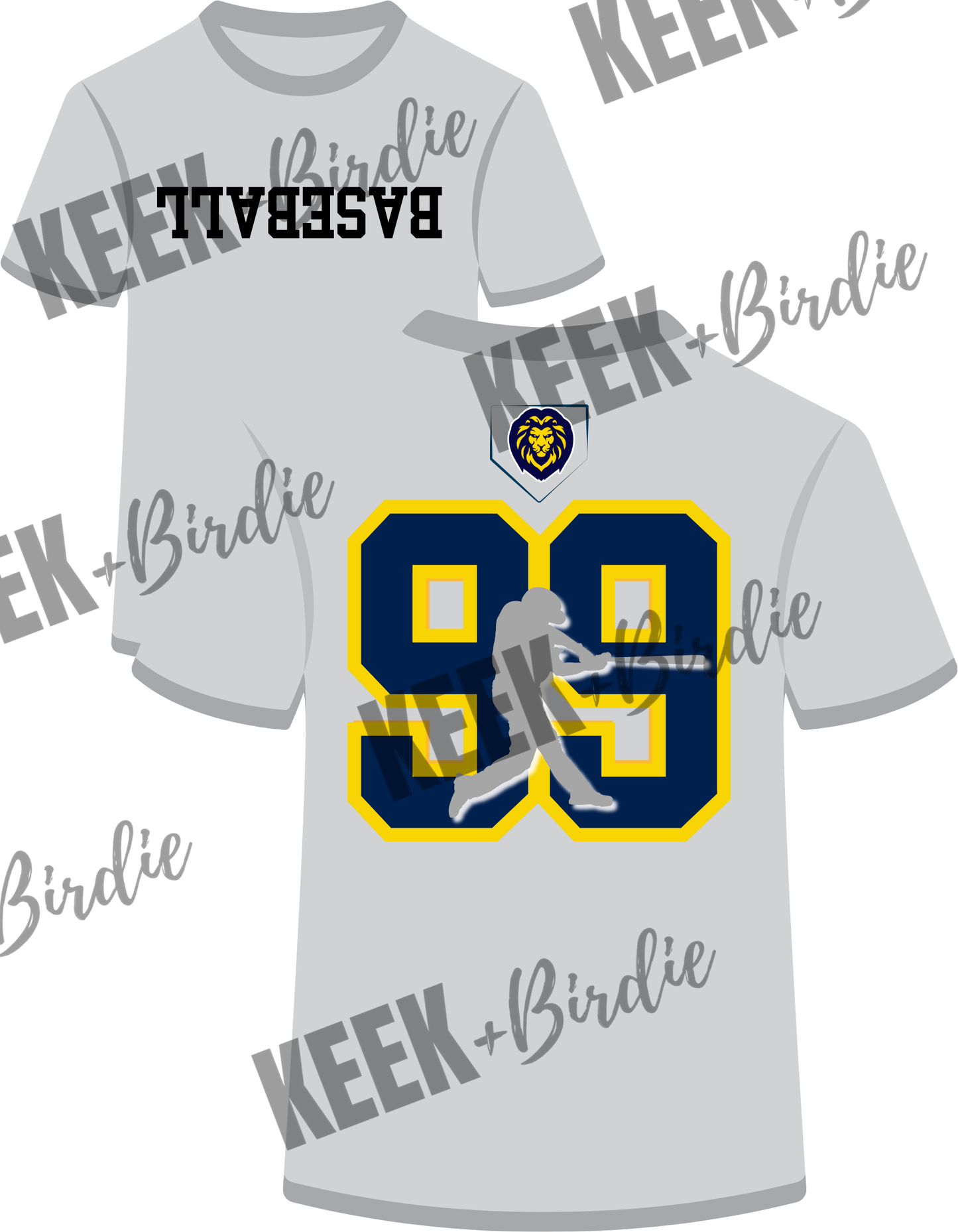 PL shirt baseball upside down