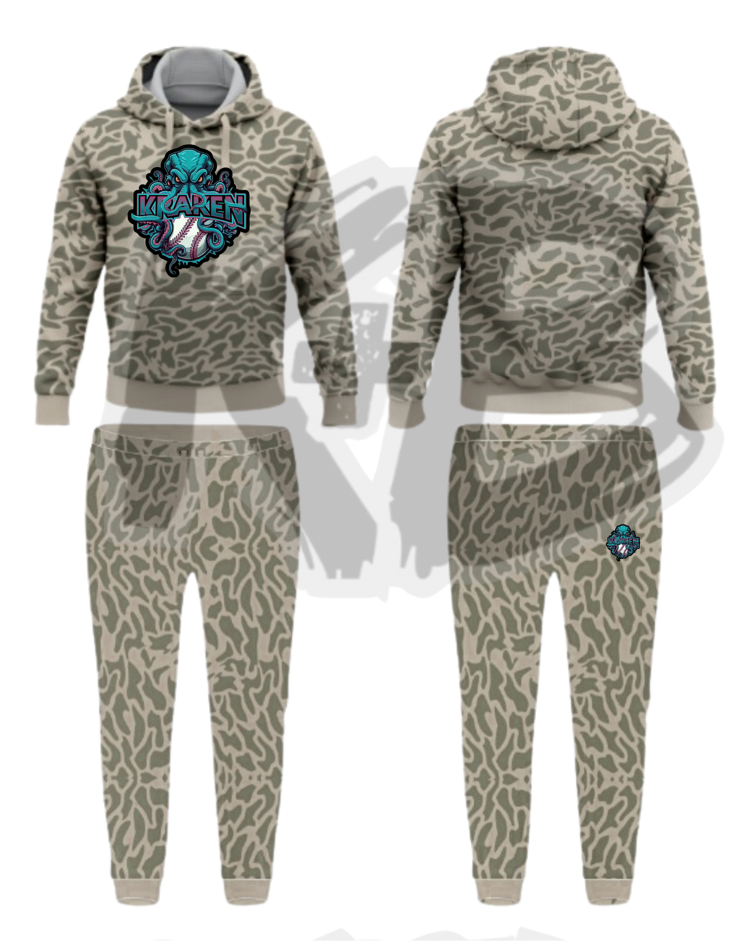 OKK hoodie/jogger set all camo