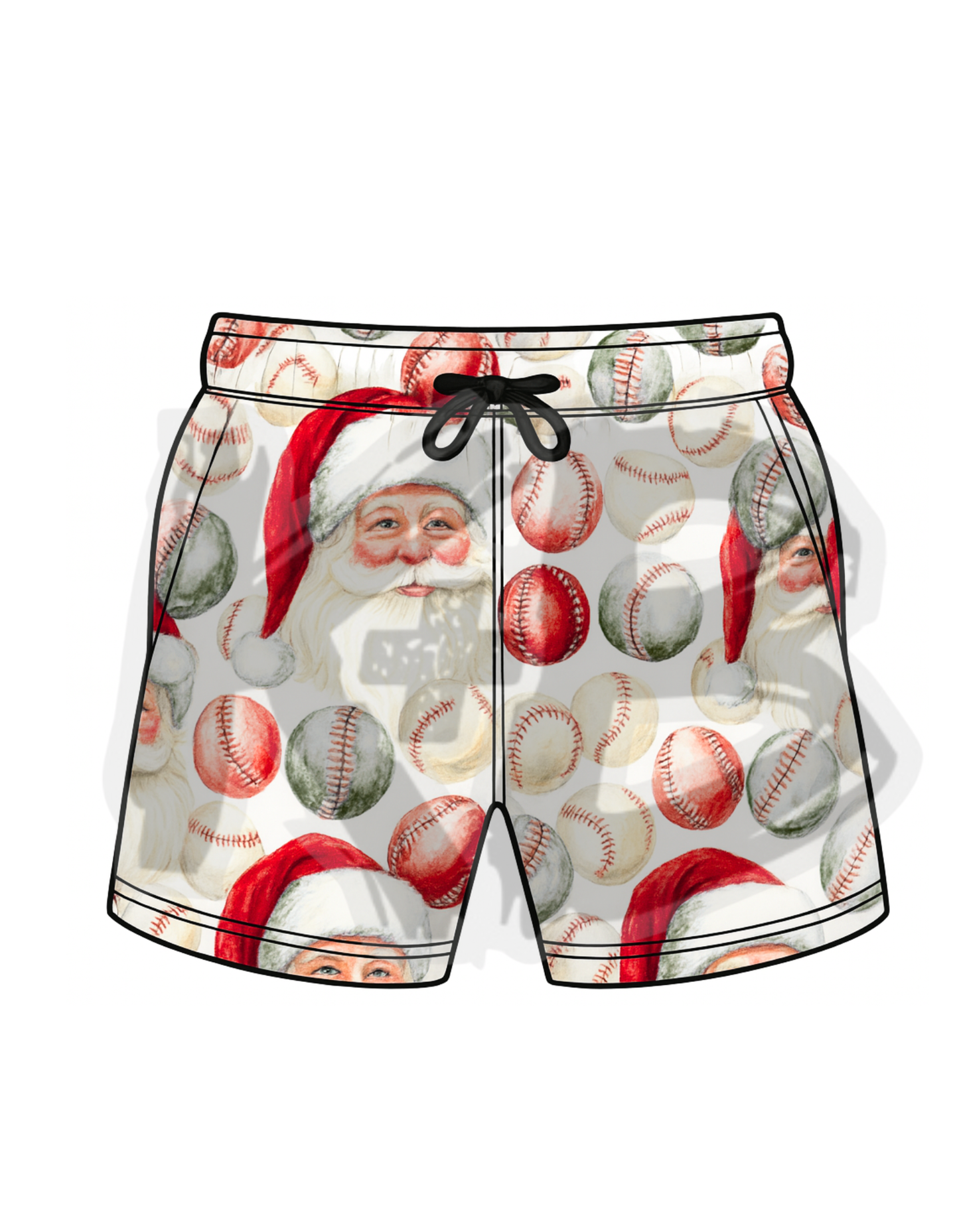Christmas Santa baseball red/green