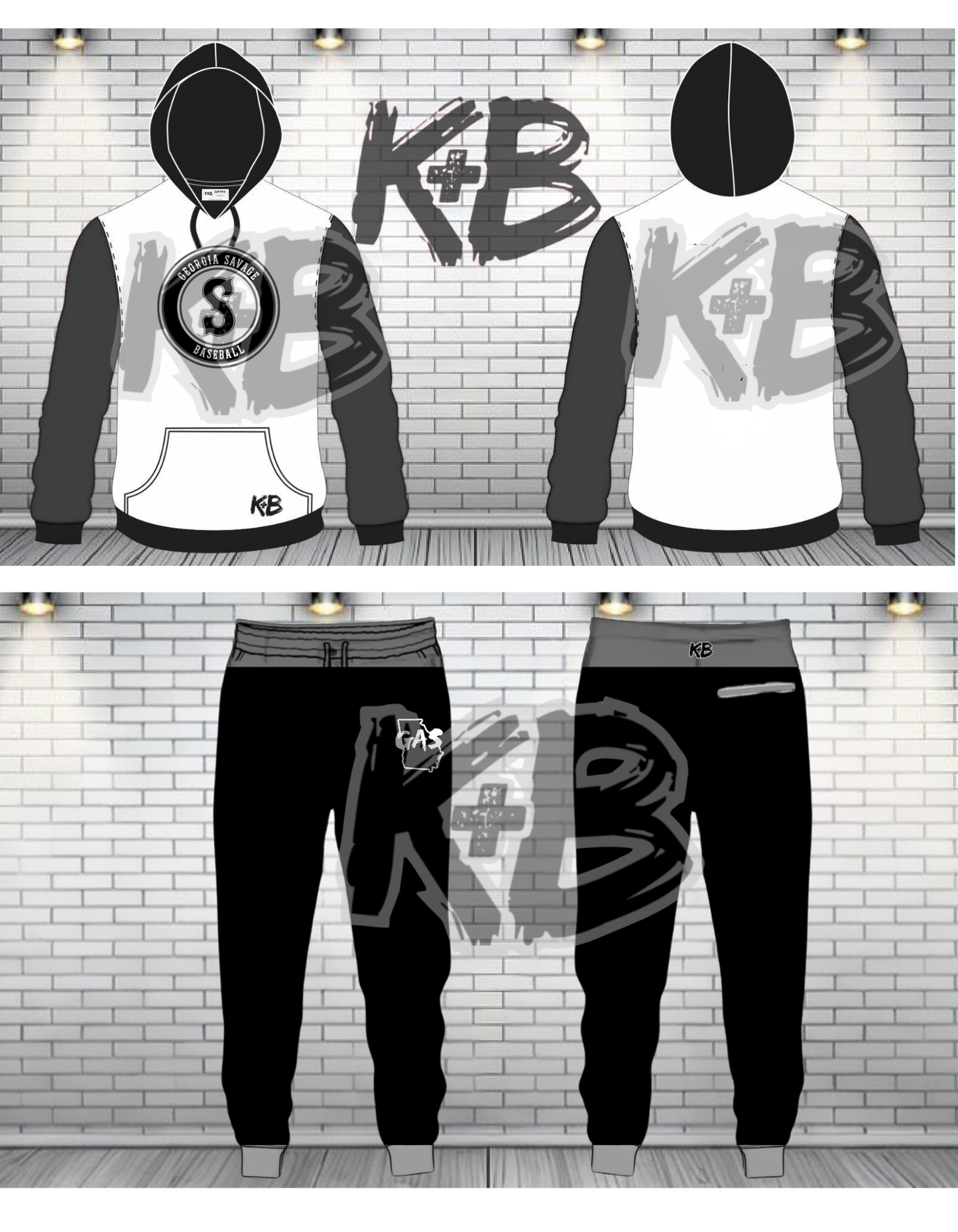 GAS hoodie/jogger set 2