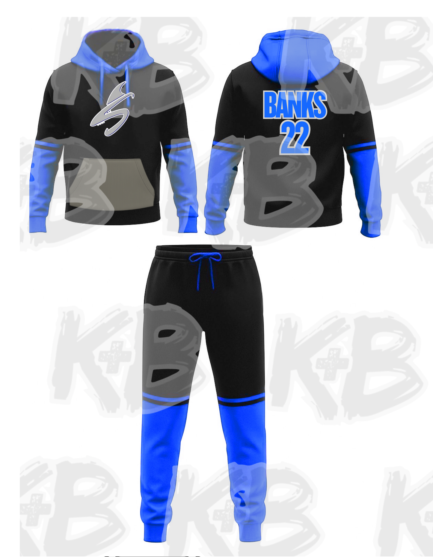 Sharks Hoodie/Jogger Set