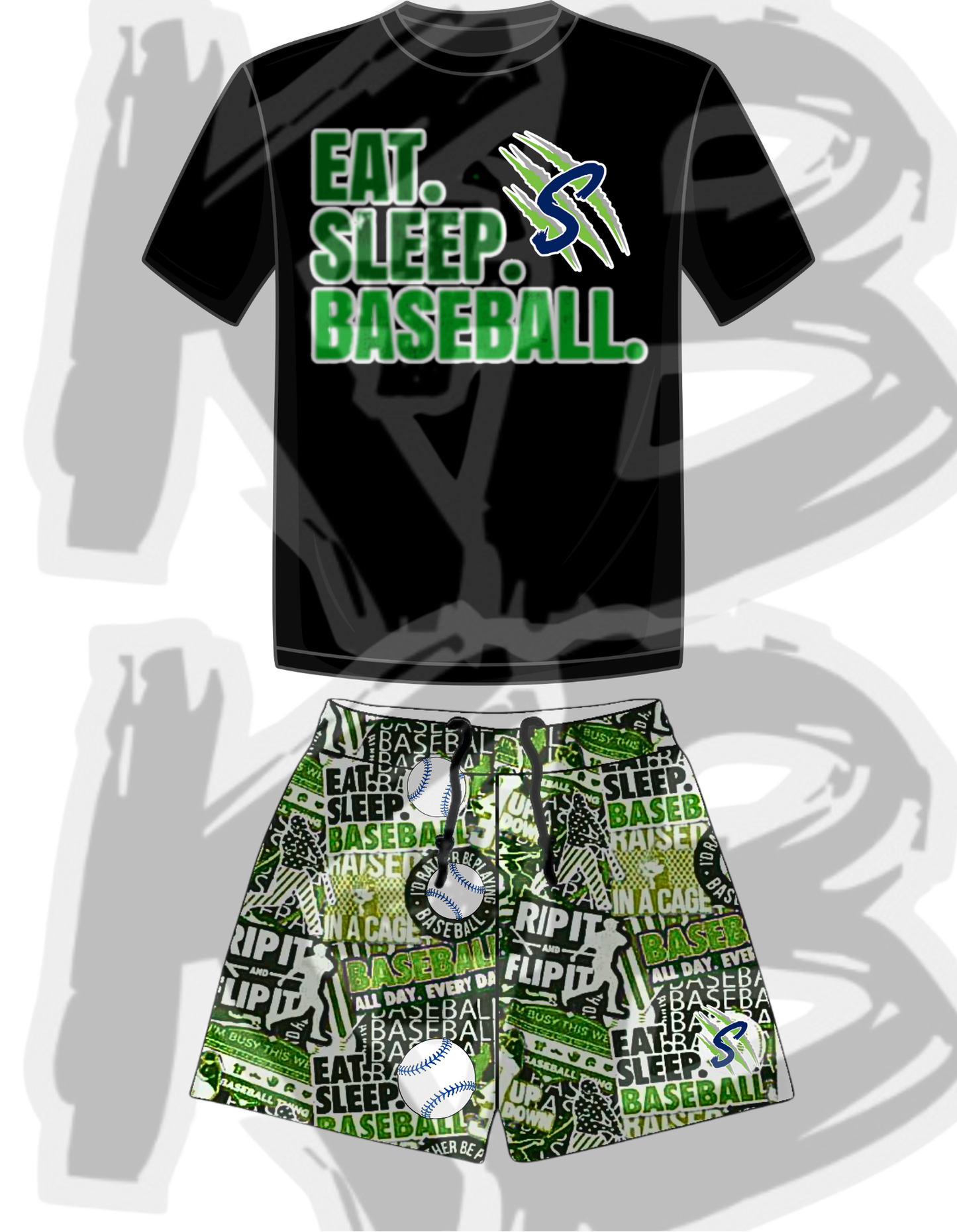 Savage Set eat sleep baseball