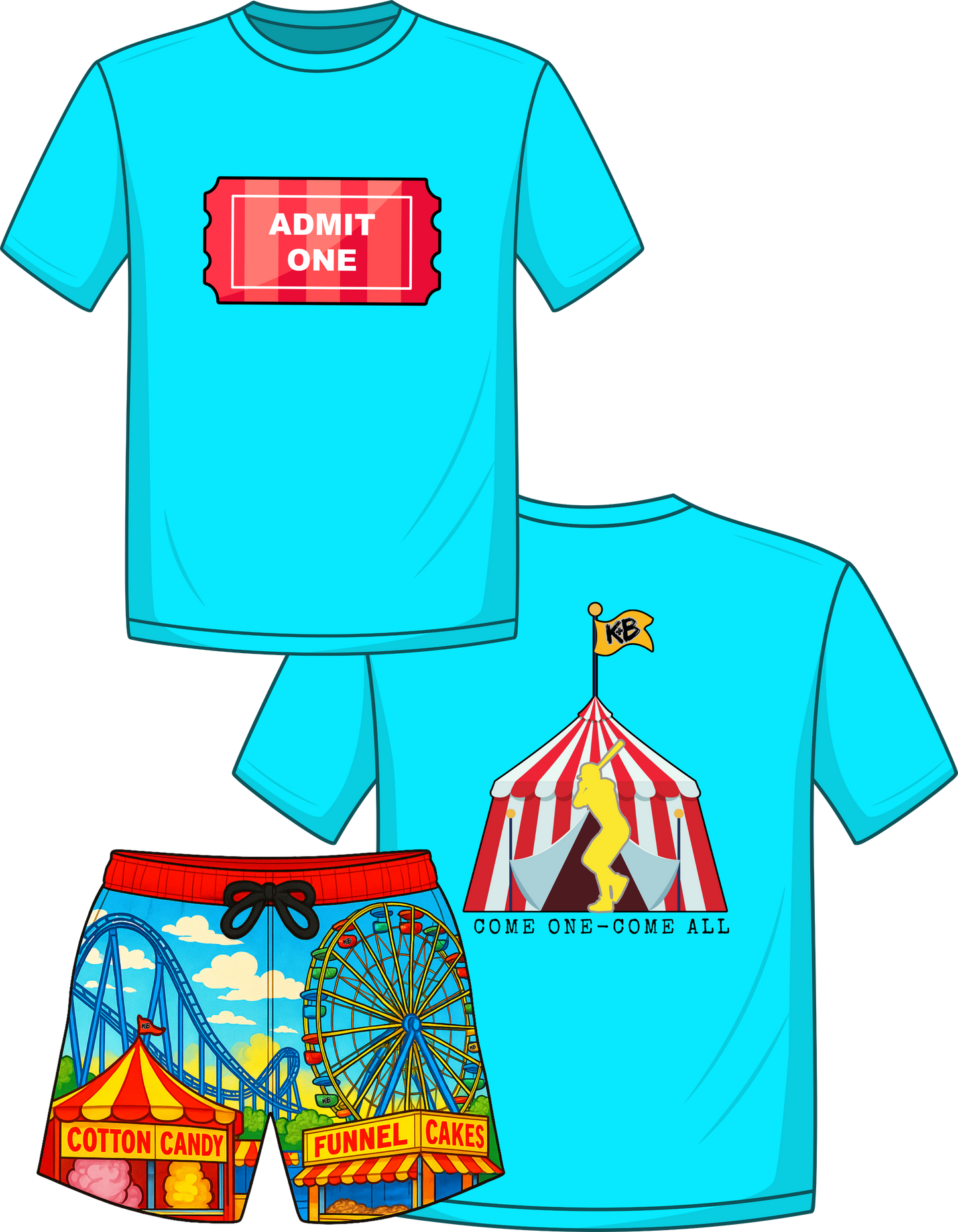 K+B State Fair Daytime/Fair Shorts Set