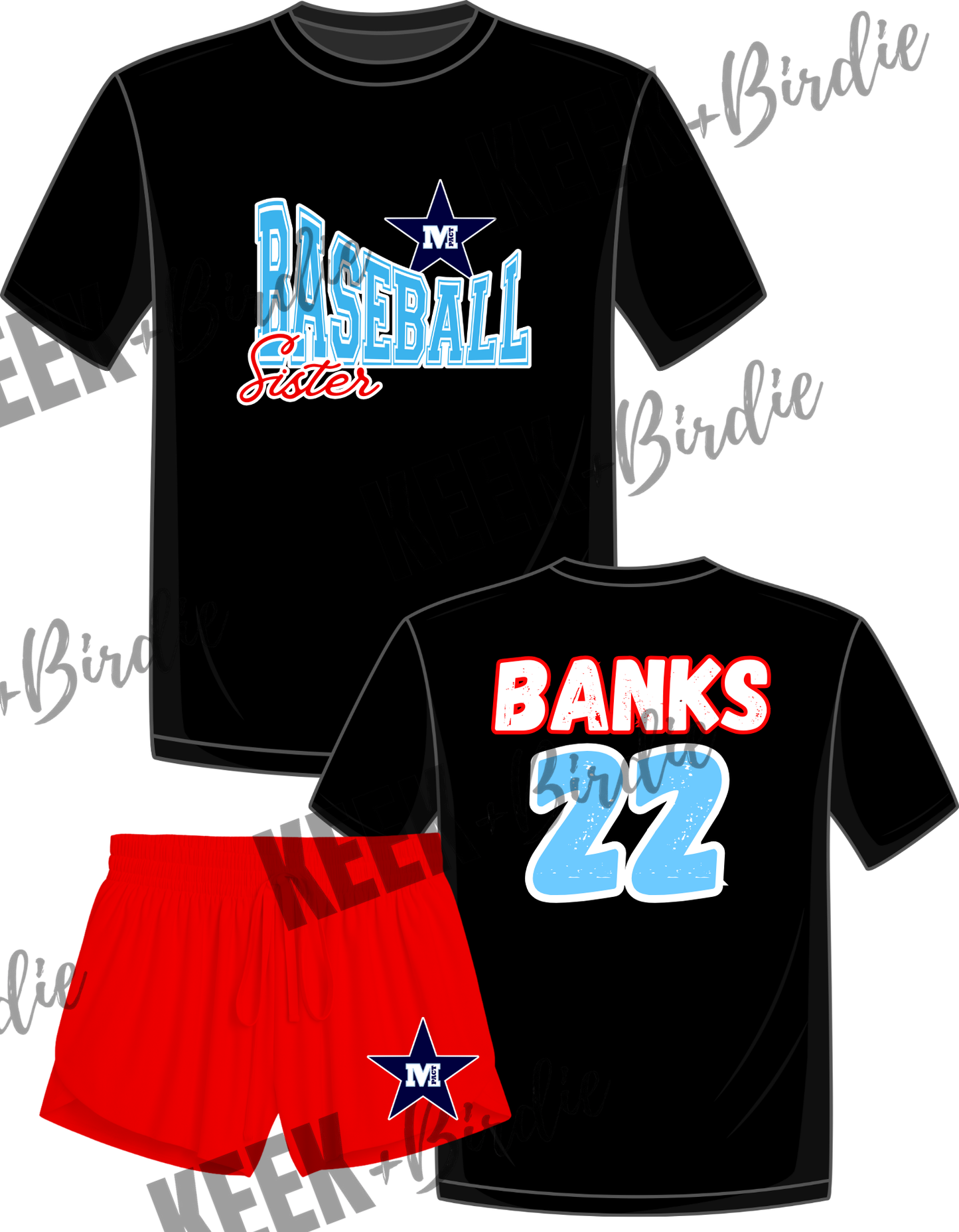 MP Set Sister baseball