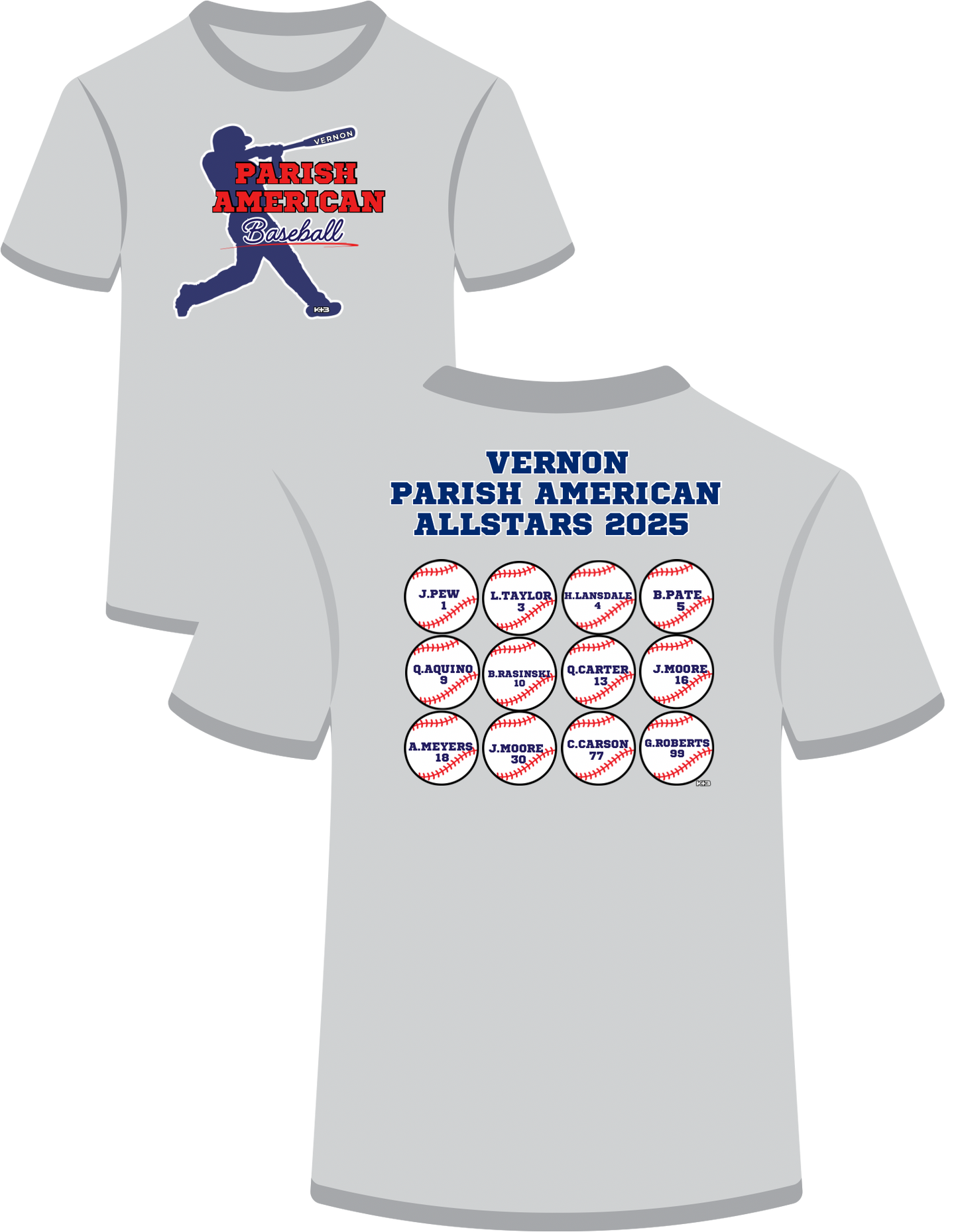 Vernon Parish American Baseball Roster