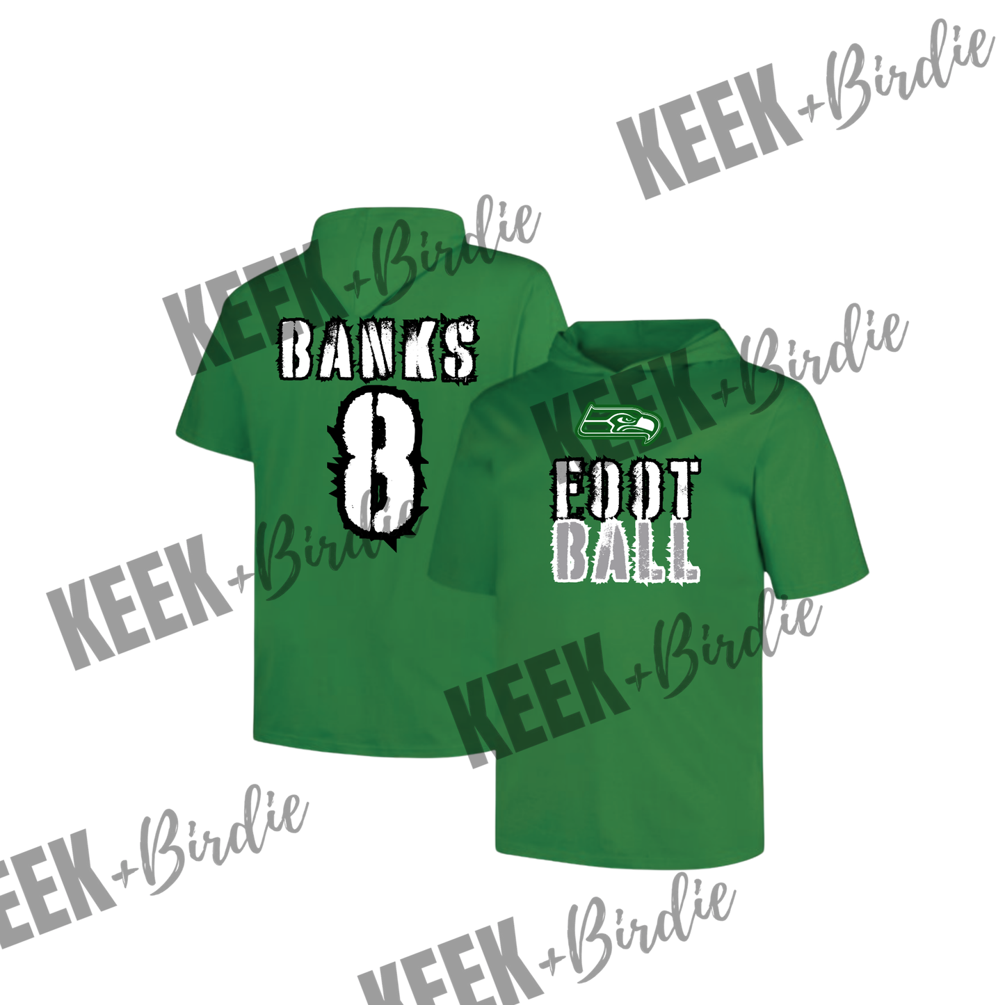 WH hooded shirt football