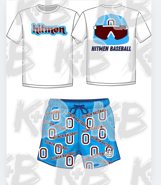 Hitmen hat/sunglasses set