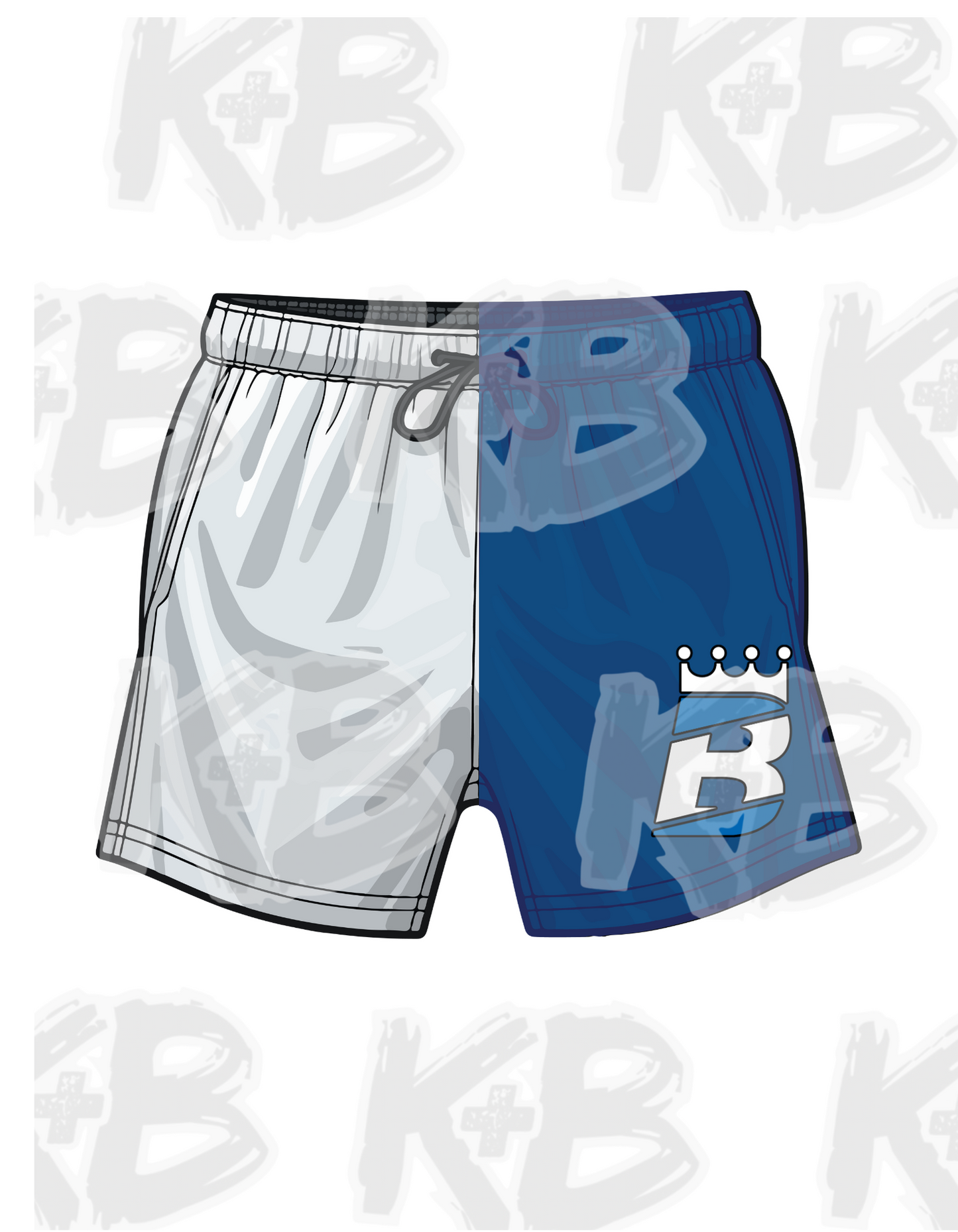 BKR shorts blue/white