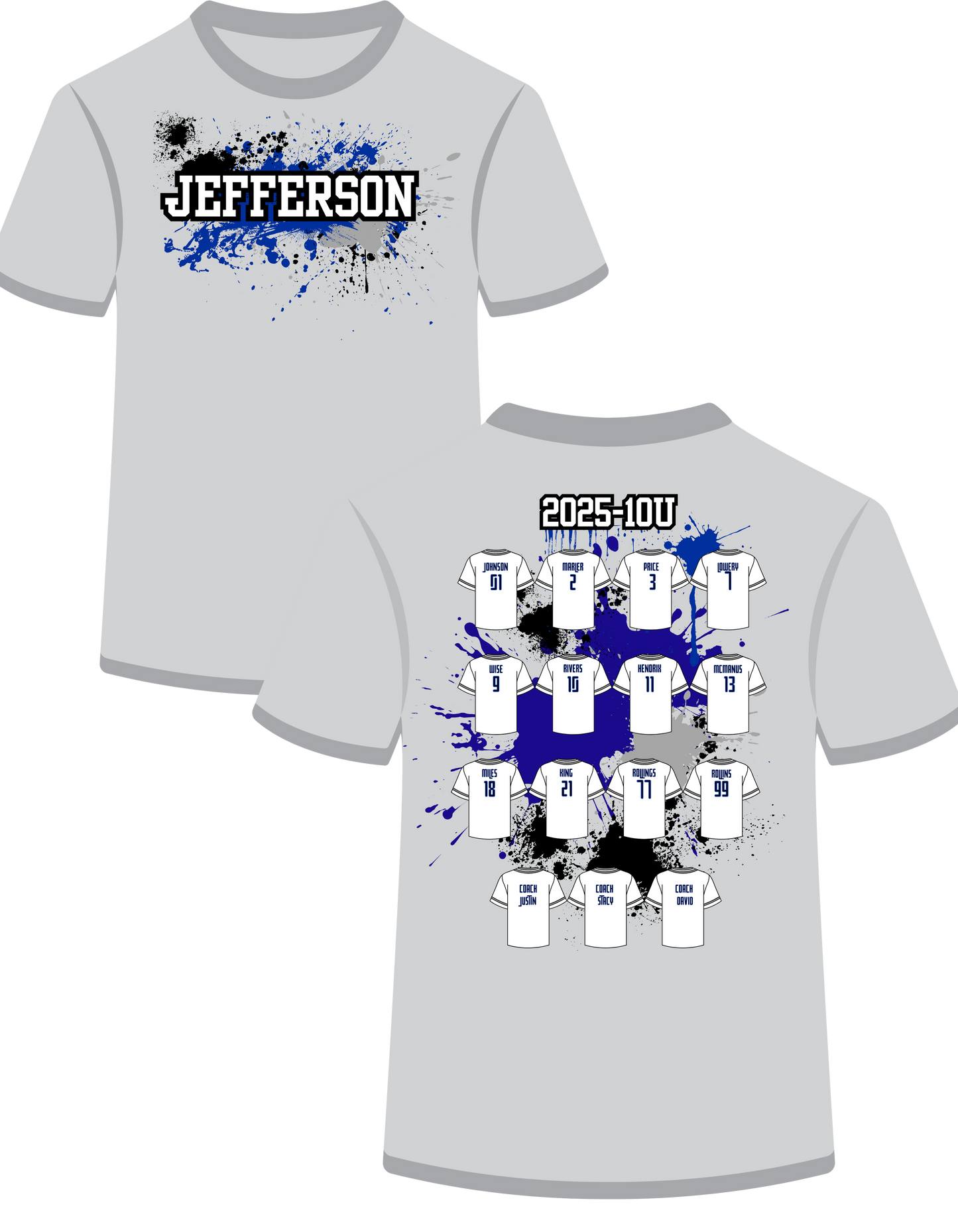 All Stars Jefferson 10U Splatter (F/B)1