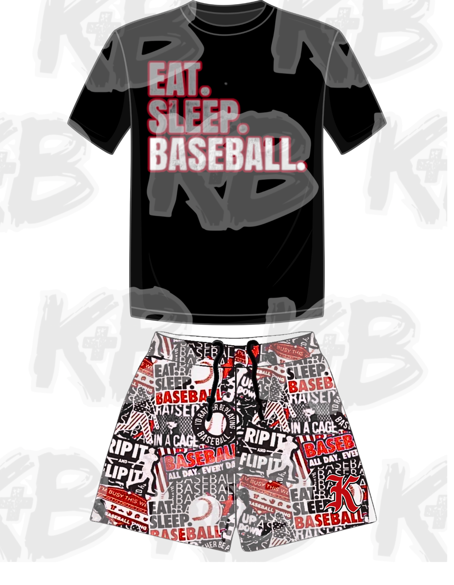 AKS Set eat sleep baseball