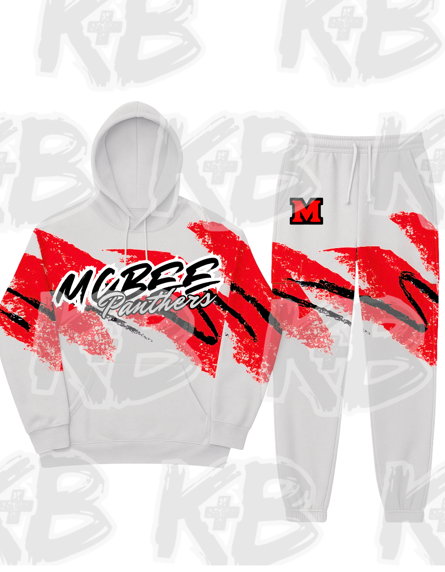 90s- McBee Sweathoodie/Sweatpants Set