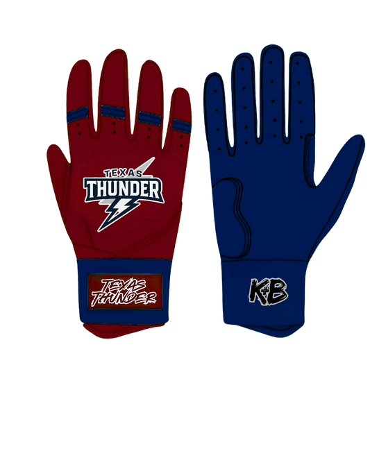 Thunder custom batting gloves