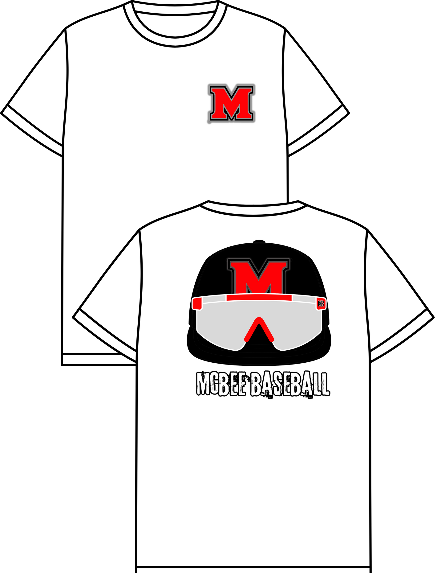 McBee Panthers Baseball Hat (Front/Back)