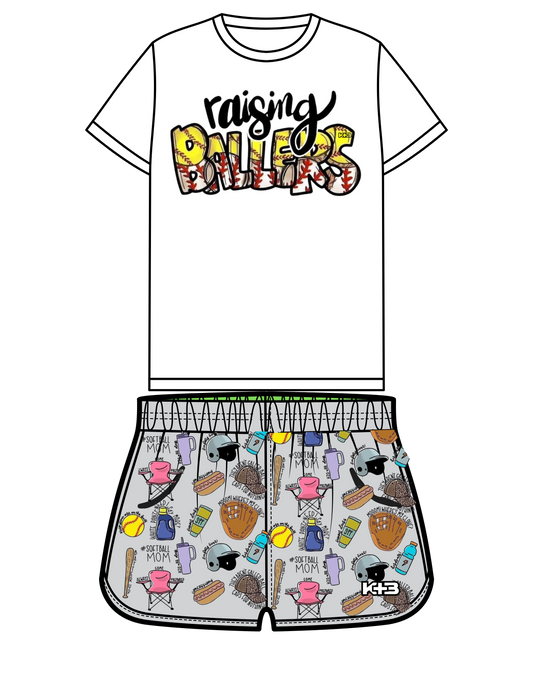 K+B Softball/Baseball Ballers MAMA set