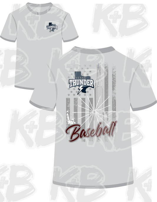 Thunder flag baseball