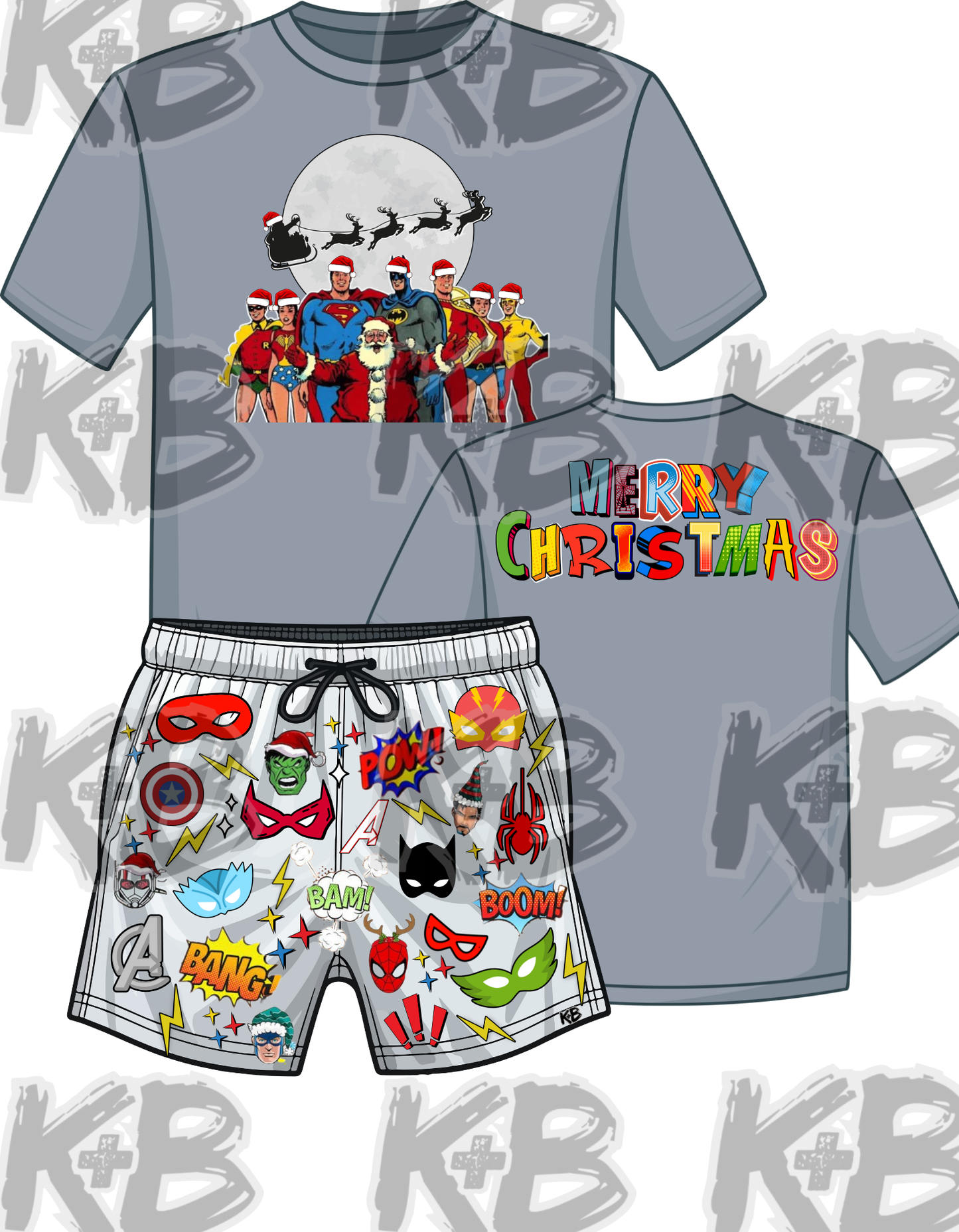 Christmas super hero set 1