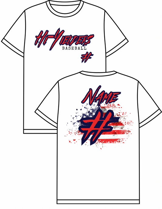 Hi-Yielders RWB (Front & Back w/ Name&#)