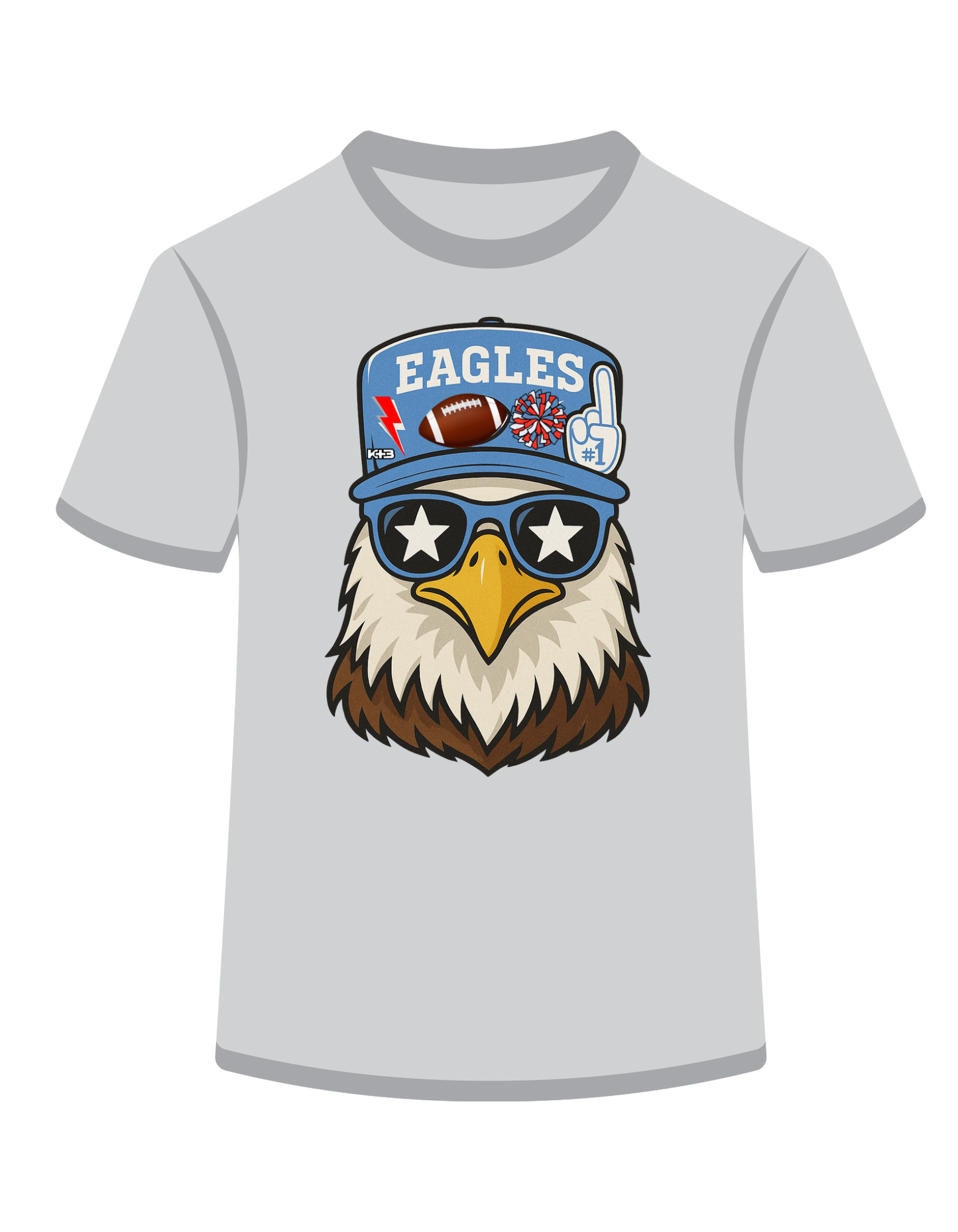 Eagles Mascot/Lt Blue&Red