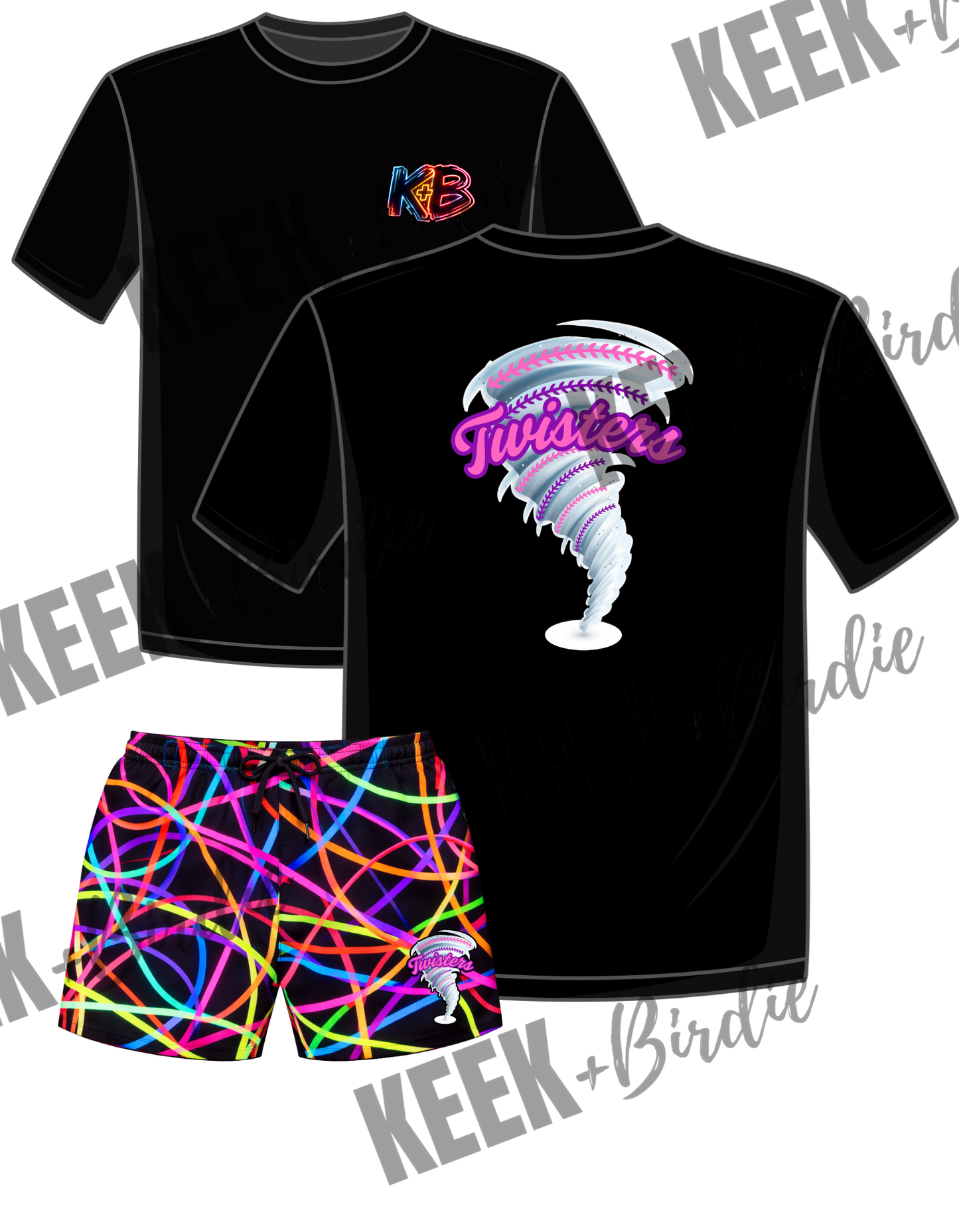 Twisters Set neon lines