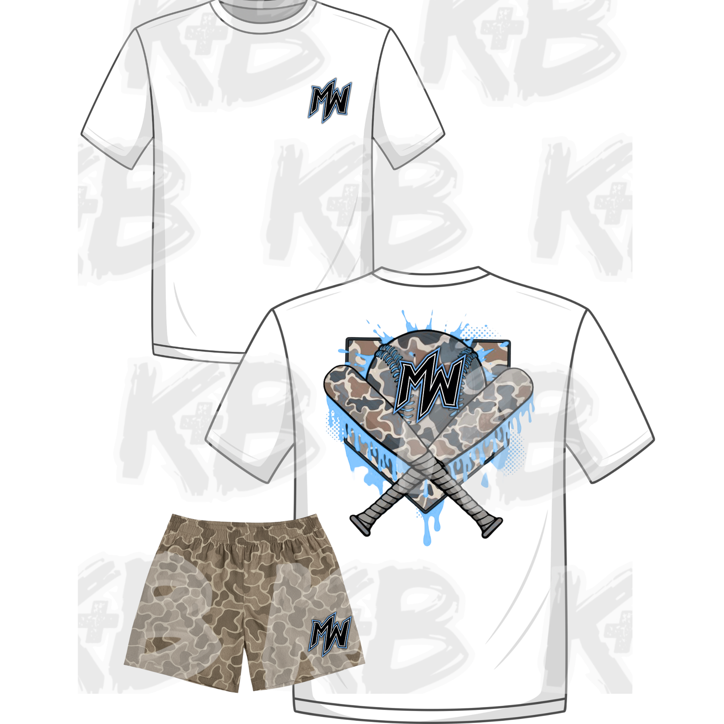 MW set drippy camo bats