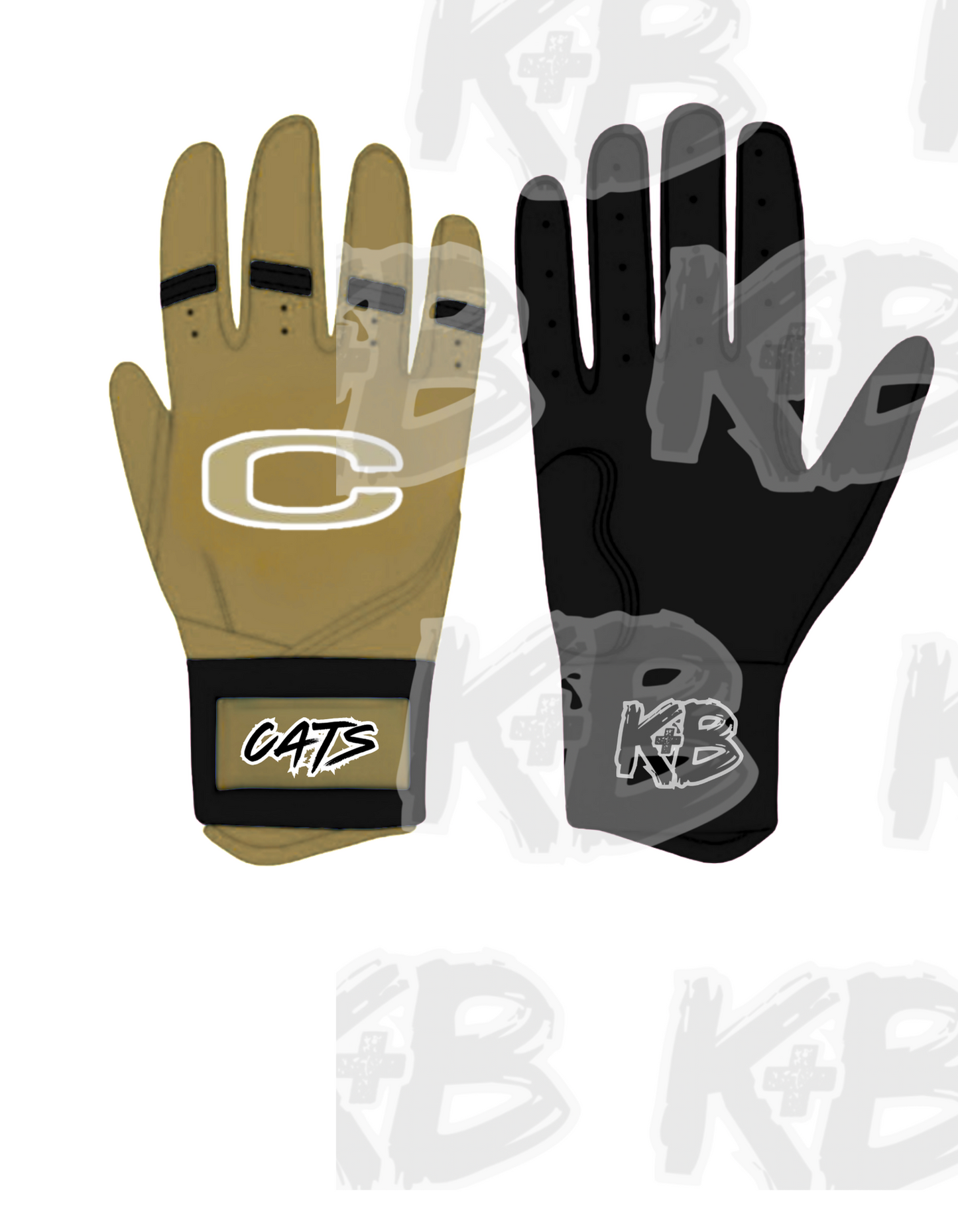 CC custom batting gloves