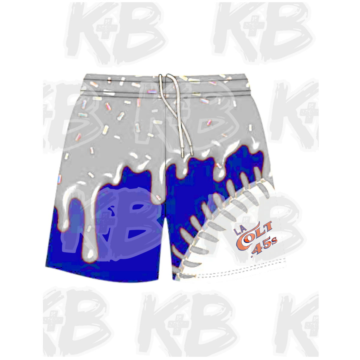 LAC45 shorts-drippy seams