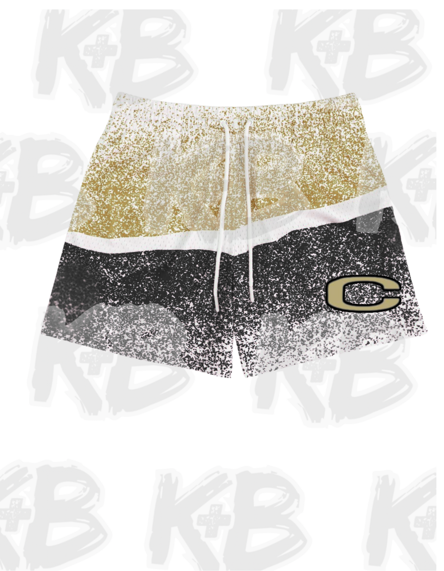 CC Shorts spray paint