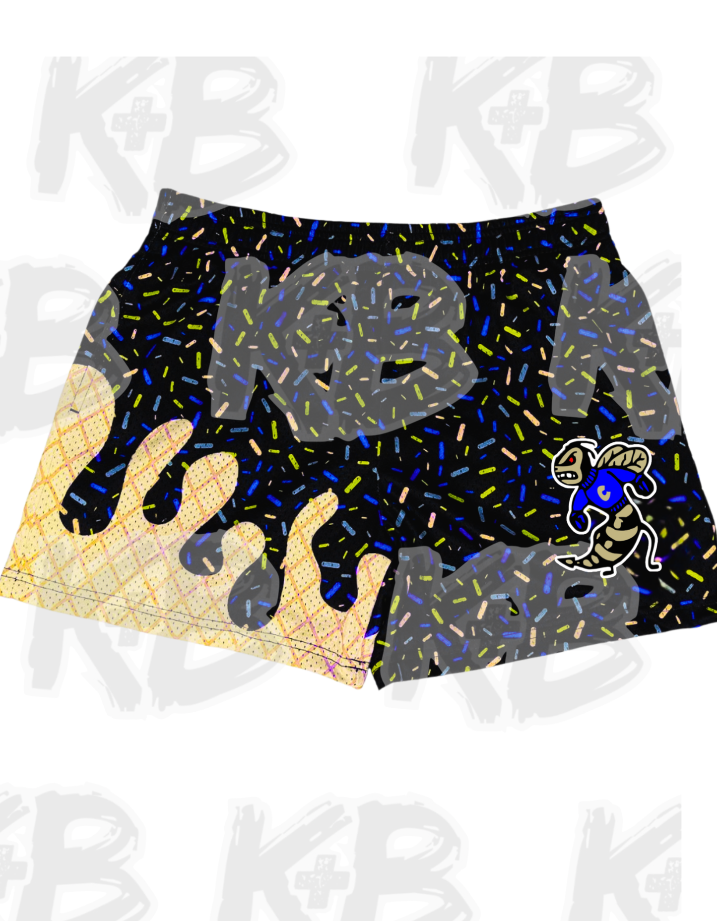 CY shorts black ice cream