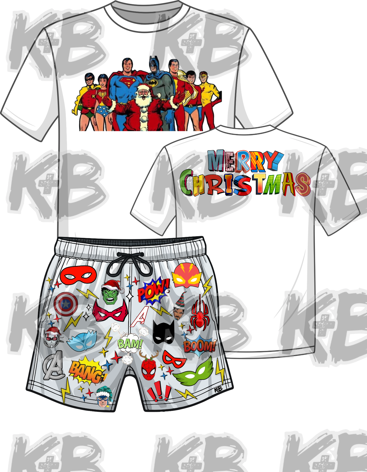 Christmas super hero set 2