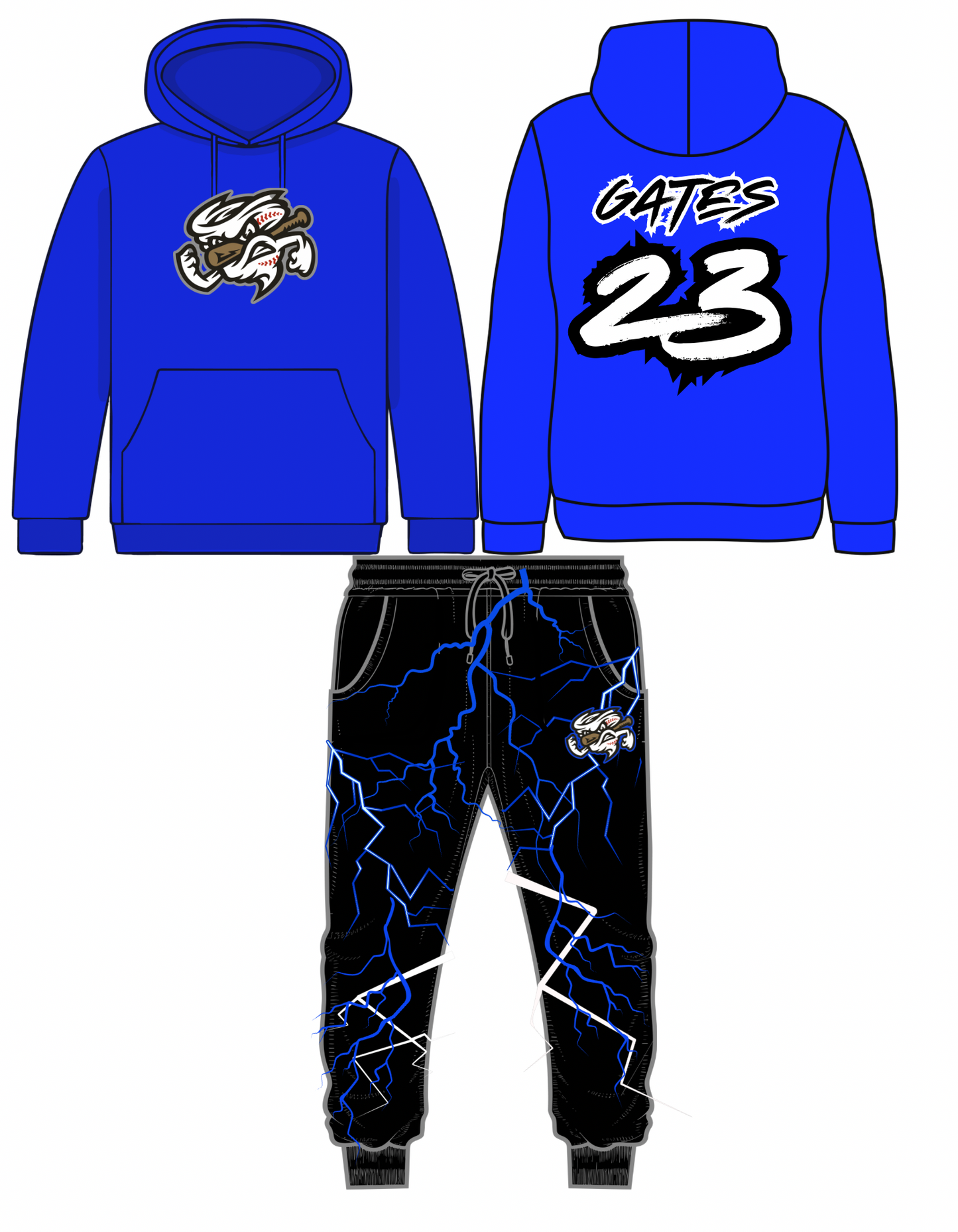 Chasers Hoodie/Bolt Joggers