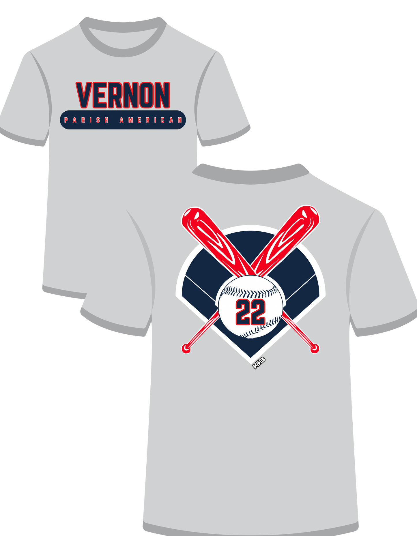 Vernon Parish American Baseball Bat Crossed