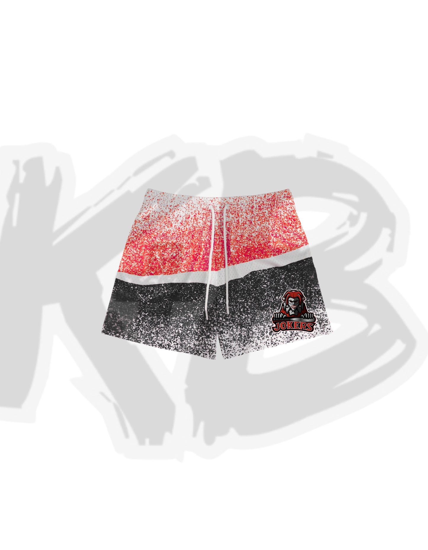 Jokers Shorts red/black spray