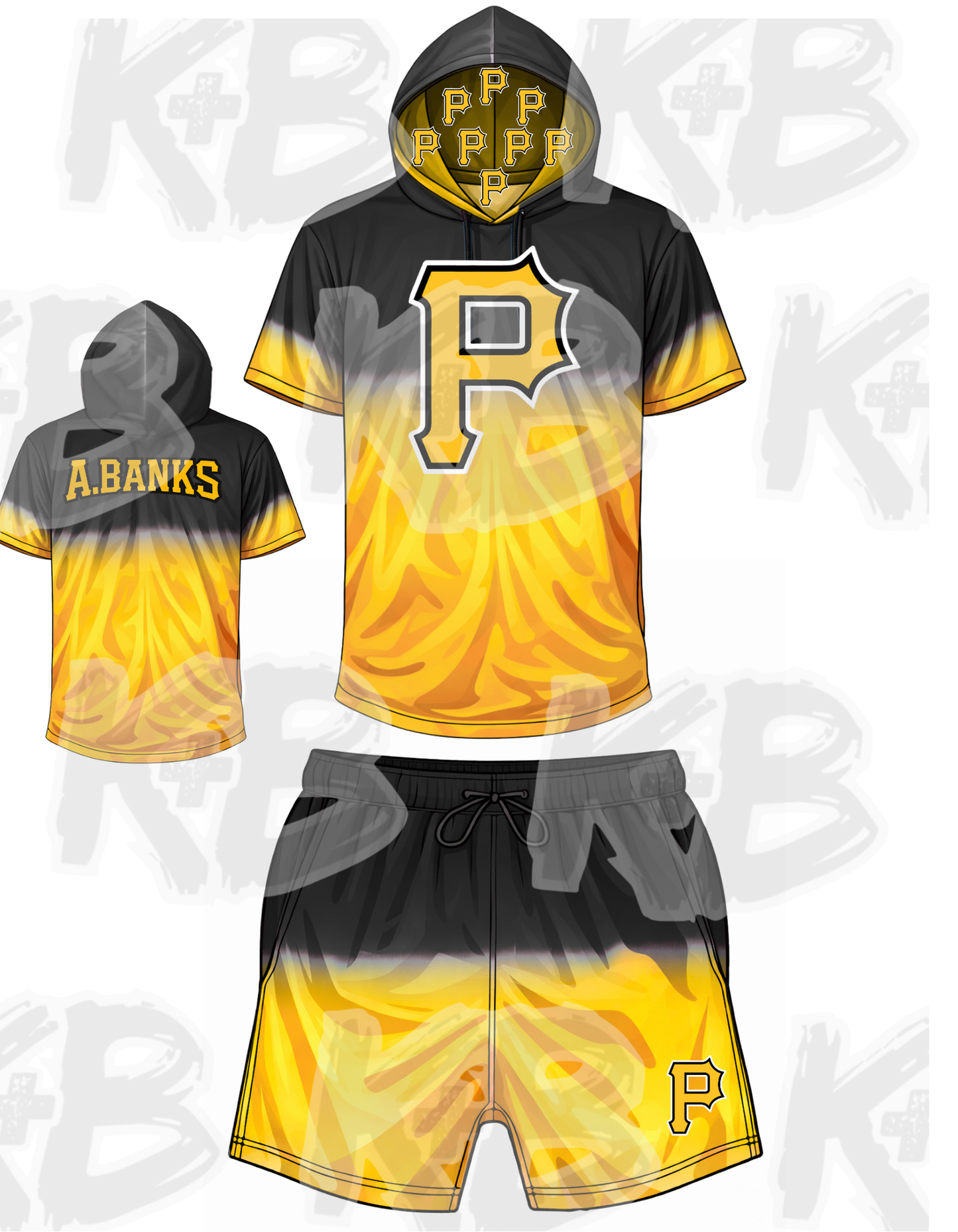 RBP ss hooded shirt with shorts