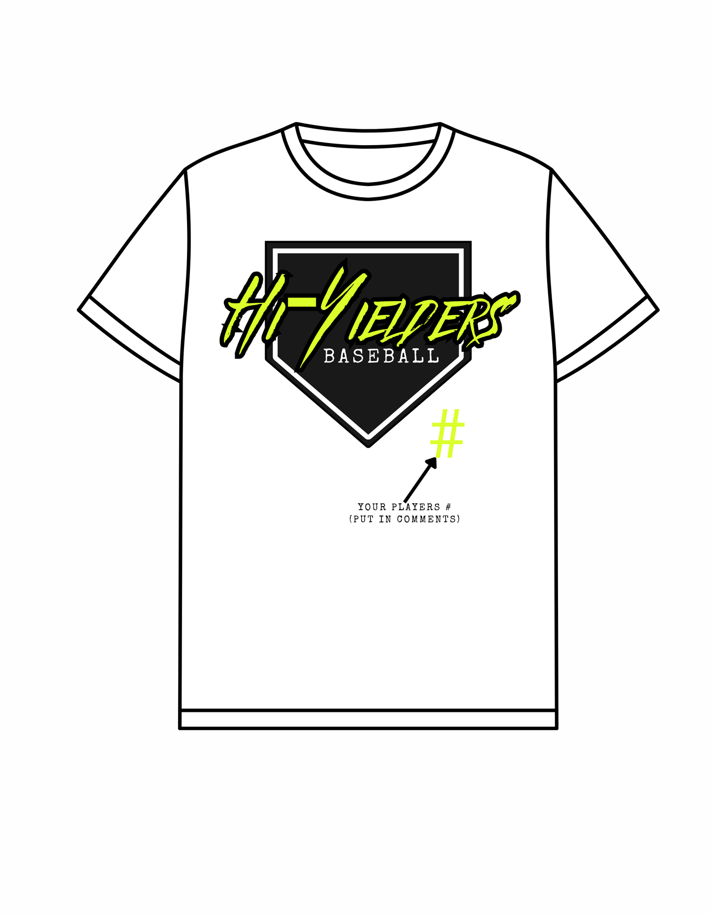 Hi-Yielders Front ONLY (w/#)