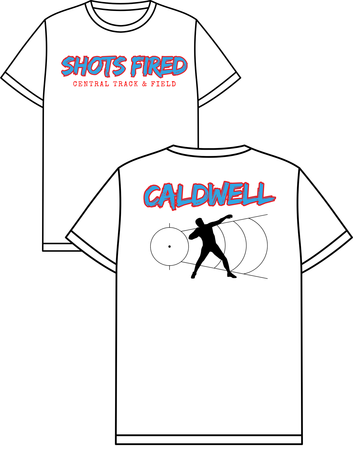 Central Eagles- Track & Field Shot Put (F/B Custom)