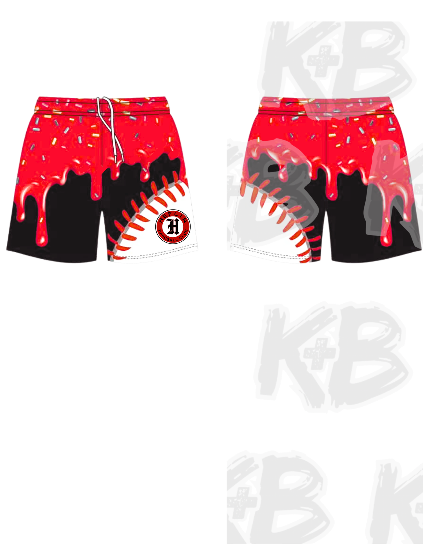 HT shorts drippy seams
