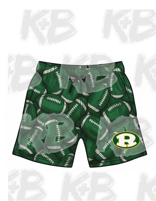 FH Shorts. Green footballs