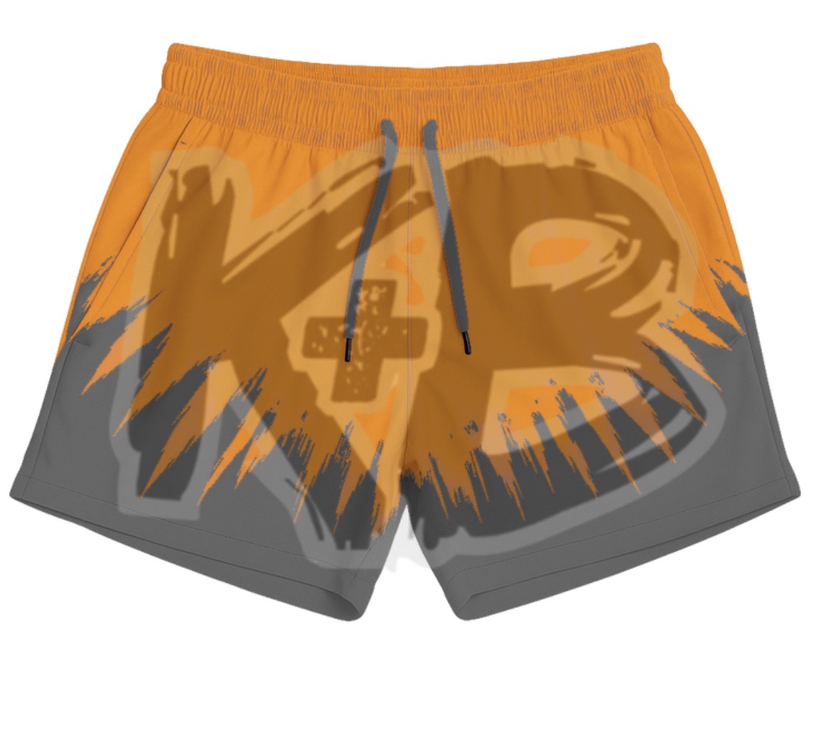 KB shorts orange/grey