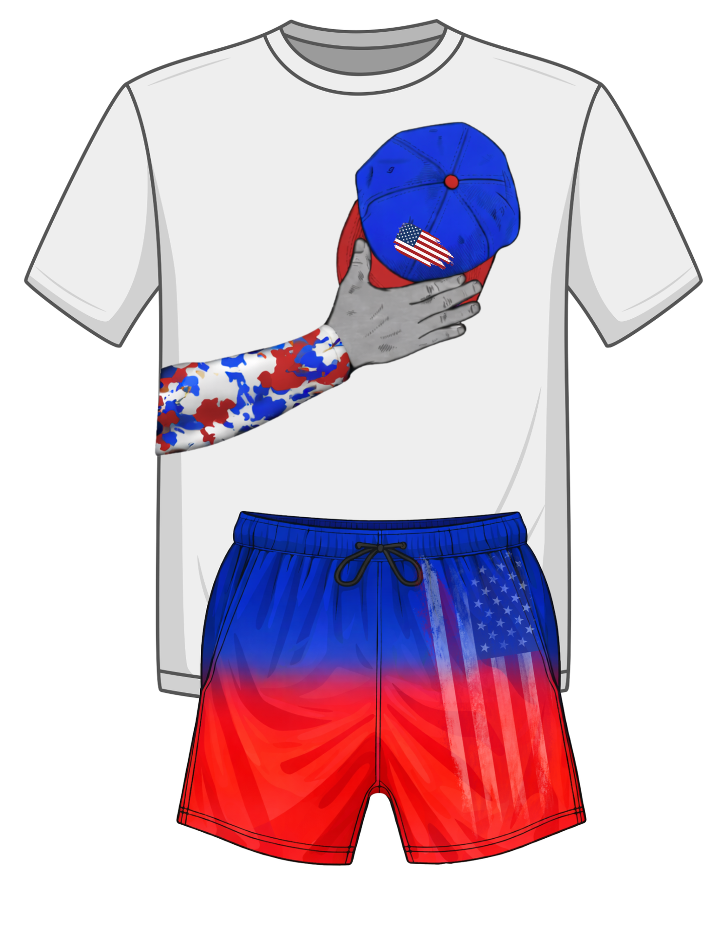 KB Set Hat over Heart (RWB Series) RTS