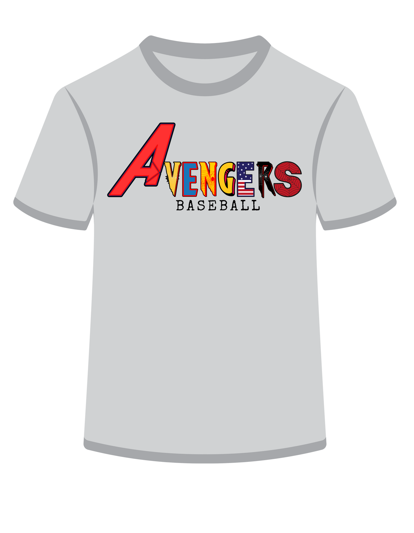 Avengers Baseball (Front Only)