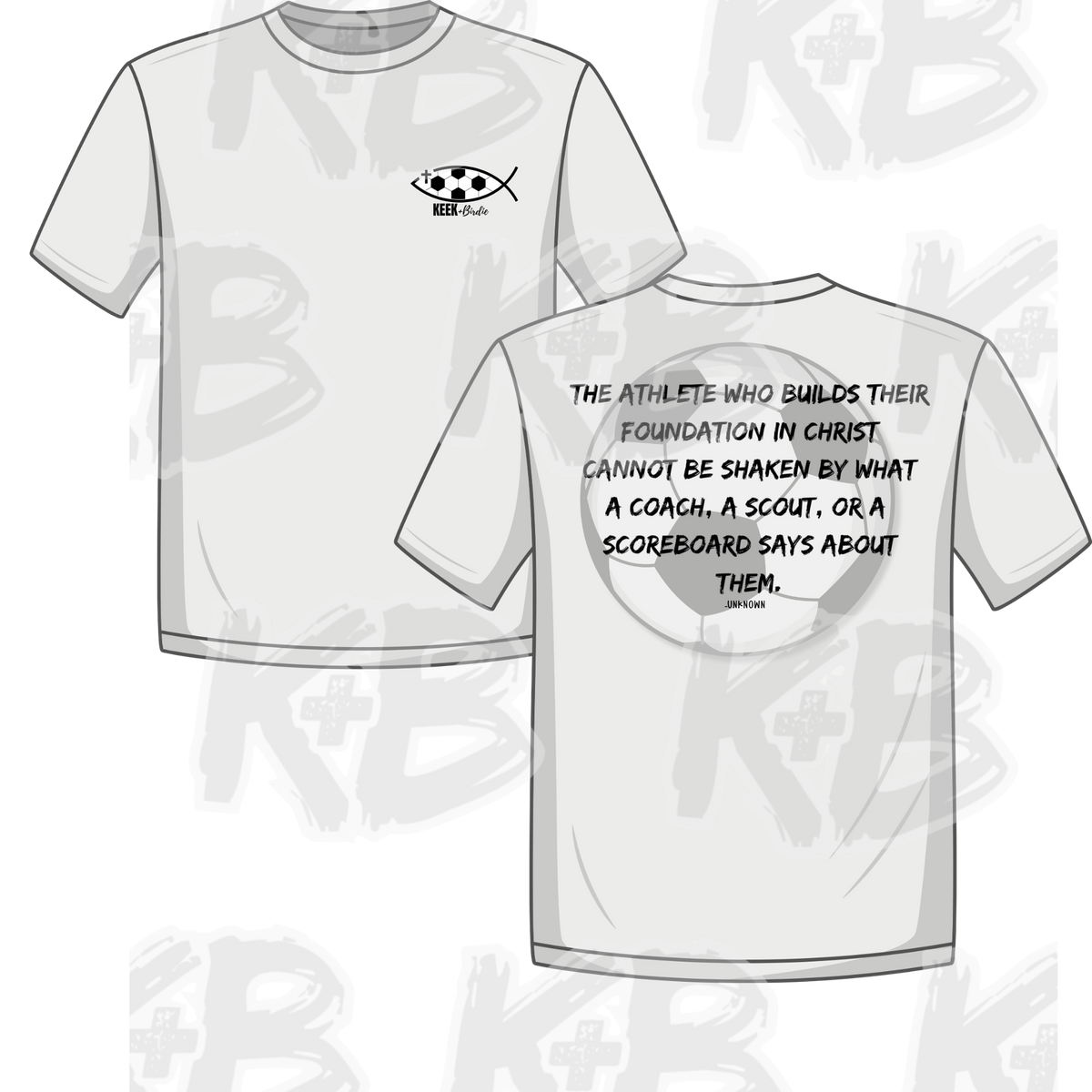 KB foundation in Christ soccer shirt