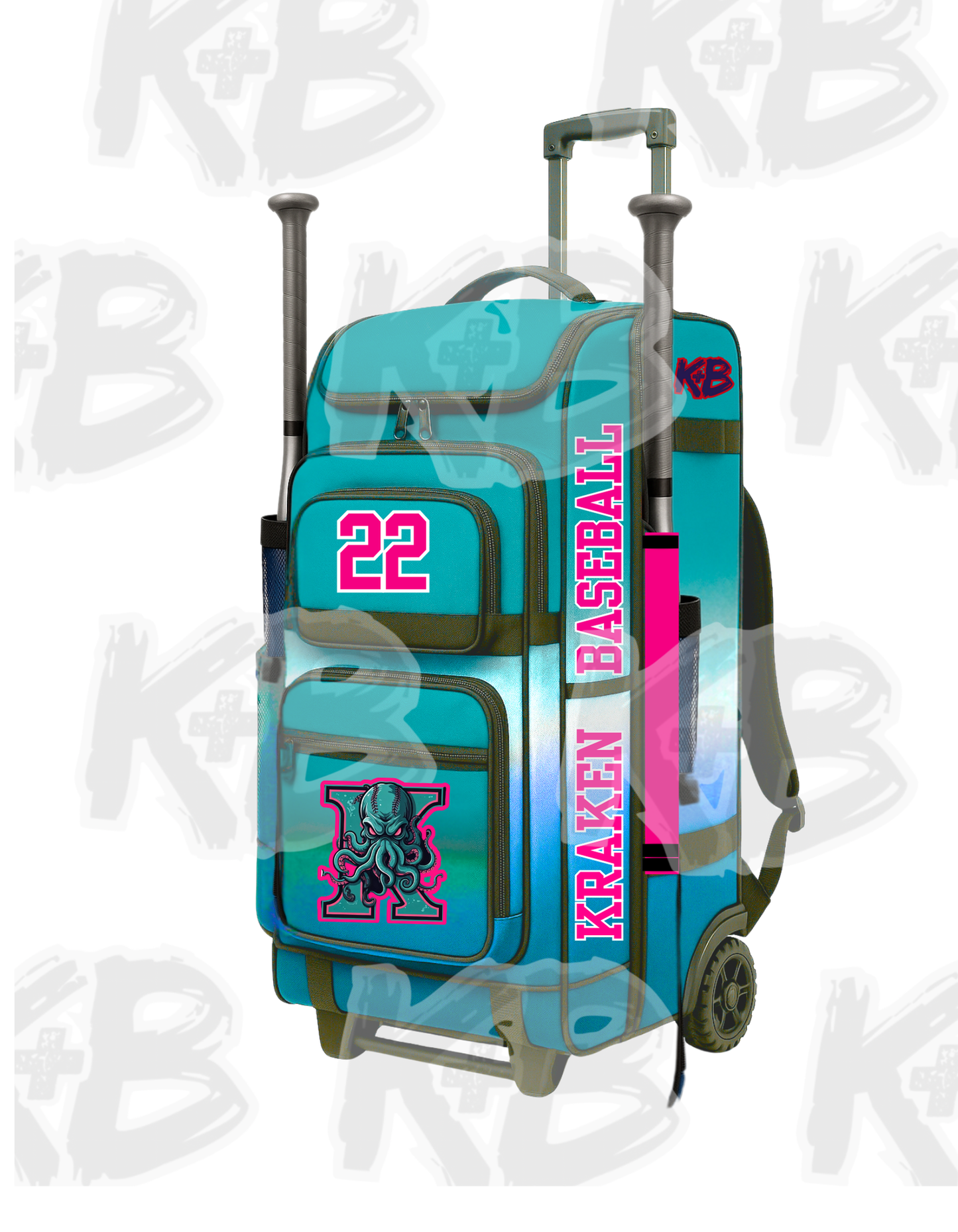 OKK Custom Bat Bag w Trolley