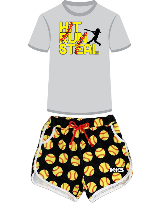 K+B Hit. Run. Steal. Softball Set
