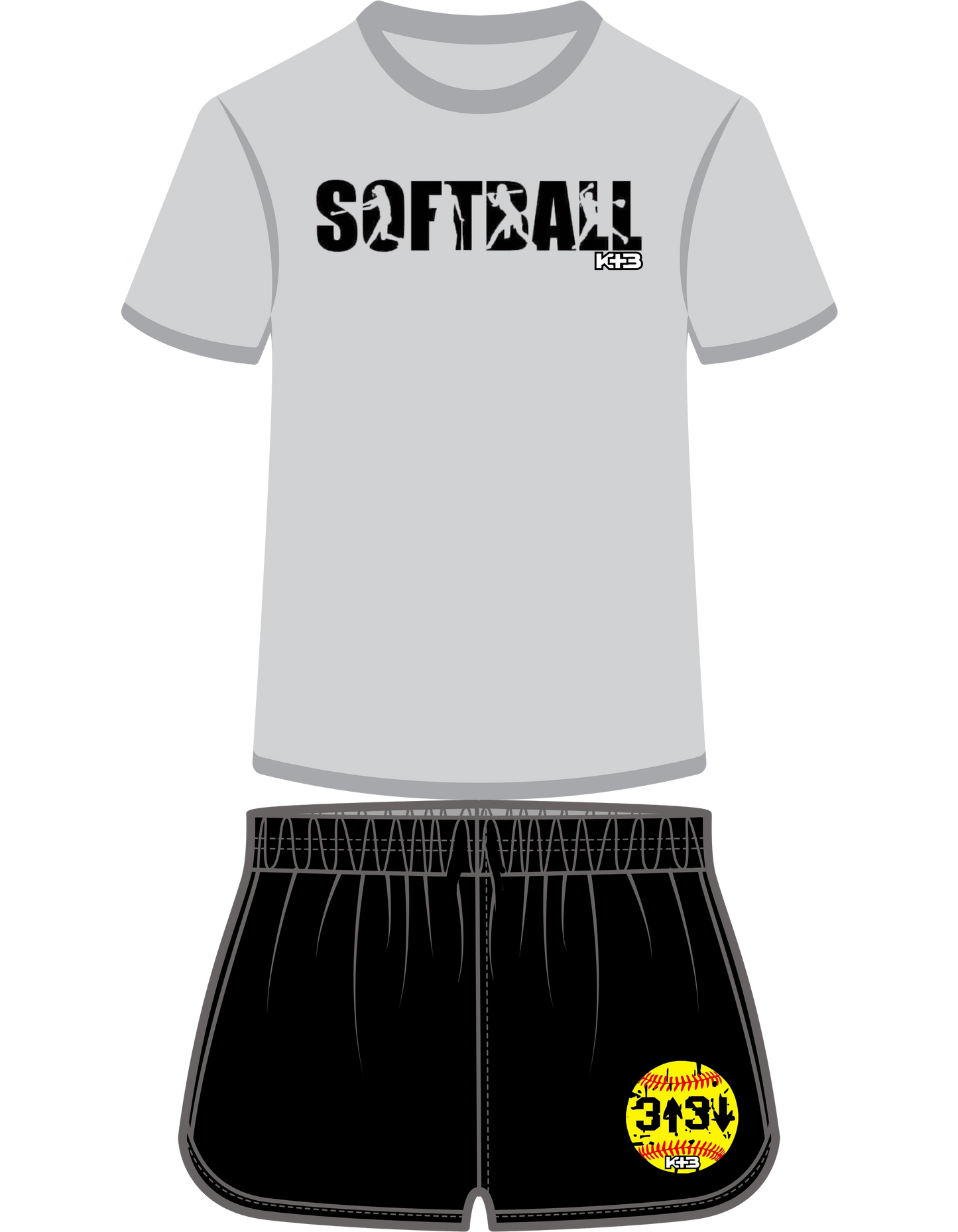 K+B- Softball/3U3D Set
