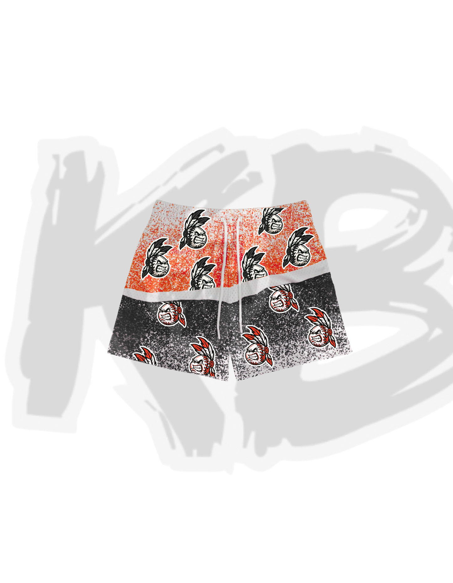 WB shorts spray paint logo